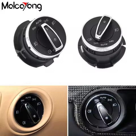 Headlight Lamp Control Switch For Porsche Cayenne Turbo GTS 92A 958 Macan 991 911 991R GT3 Chrome He