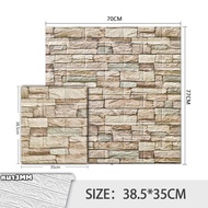 38.5x35CM ลายอิฐย้อนยุค ขนาด 4สี วอลเปเปอร์ติดผนัง สติ๊กเกอร์ติดผนัง3D มีกาวในตัว ติดผนังห้องนอน ผนั