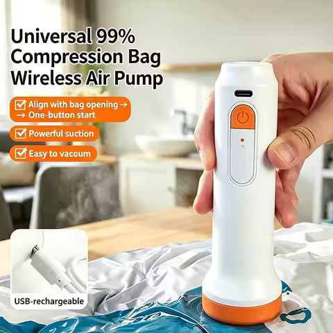 New Electric Vacuum Air Pump Low Noise Mini Vacuum Pump Portable Air Pump Clothes Storage