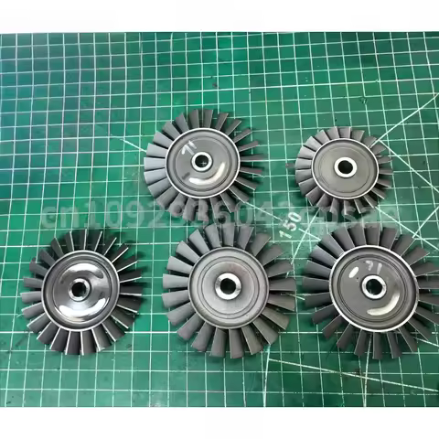 Turbojet Engine Turbine Wheel, Inconel 713C Outer Diameter 54mm/66mm/70mm/91.5mm for W54/KJ66/GR180 