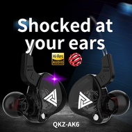QKZ AK6 Sports Earphones Dynamic Earbuds with Microphone Headset Subwoofer Bass AK6X upgrade version