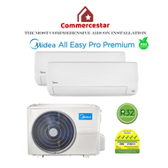 MIDEA ALL EASY PRO PREMIUM R32 SYSTEM 2 AIRCON (INSTALLATION INCLUDED FREE UPGRADED MATERIALS)