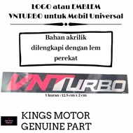 Emblem VNT Turbo Atau Logo VNT Turbo Bahan Akrelic