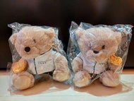 帝苑酒店 蝴蝶酥 熊啤啤毛公仔 ， Royal Garden Hotel teddy bear 一對