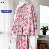 ZOE ARISAH Krisya Kurung Cheongsam Moden Mandarin Floral Printed BF Friendly Nursing Muslimah Baju R