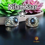 Cincin Batu Nilam Star Ring Alpaka Gerigi