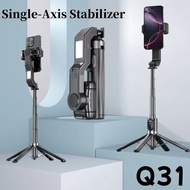 Q31 Single-Axis Stabilizer Selfie Stick Tripod Smart and stable mobile phone holder with Fill Light 