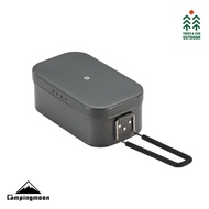 CAMPINGMOON H-1609 Mestin Black Lunch Box & S-1215 Frying Net Set