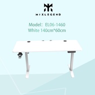 【MixLegend】Ergonomic Standing Desk Electric Height Adjustable Desk Study Table with Cup Holder+Headphone hook+Cable clips