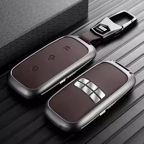 Suitable for Geely Galaxy L6 L7 E8 E5 Xingyao 8 Car Key Pack Alloy Leather High-end Car Key Chain Ca