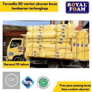 Busa lembaran busa royal foam density 16 kuning, busa yellow tebal 2cm, 3cm, dan 5 cm, busa untuk so