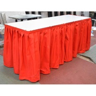 Table Skirting for table size 75W x 180L x 75H cm, Table clips included