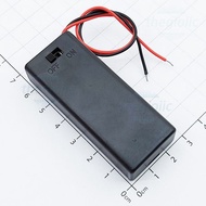 [3 Pieces]- Battery Box, 2xAAA Battery Tray On-Off Switch Cover Extension Cord 15cm