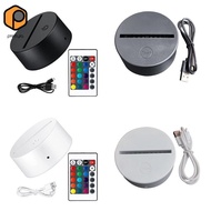 [prettyia] LED Acrylic Light Base Includes Remote Control Light Show Stand for Restaurant Bedroom Ac