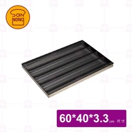 Sanneng SN1594 - 4 Rows Baguette Tray (Non-stick Series 1000) Baguette Bread Pan/