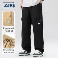 ZEKE B0045 Cargo Pants Seluar Panjang Kerja Lelaki Pocket Zipper Plain Trouser Tactical Men Working 