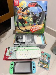 Nintendo Switch 動物森友會特別版+ RingFit