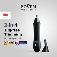 BOVEM Orbit Trimmer 2.0: Electric Nose Hair and Ear Hair Trimmer – Multifunctional Safe Dual-Edge Ro