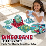Bingo Game Toy Set Home Bingo Cage Ball Counter Simulation Bingo Lotto Game Toy