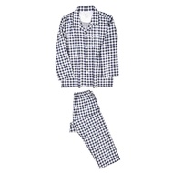 MUJI Sleepwear ผู้หญิงผ้าฝ้ายแขนยาวกางเกงฤดูใบไม้ผลิฤดูร้อนฤดูใบไม้ร่วงผ้าฝ้ายเต็มรูปแบบ Double Yarn