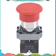 22mm NC Red Mushroom Emergency Stop Push Button Switch 600V 10A ZB2-BE102C XB2-BS542X1