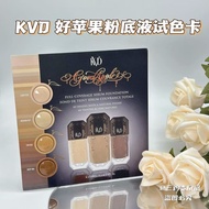 Ready Stock Liquid Foundation Color Test Card KVD Liquid Foundation Color Test Card 010/027/066/084
