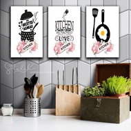 1 SET HIASAN DINDING DAPUR UNIK