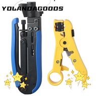 YOLA Wire Strippers Set, Blue and Yellow ABS Crimping Pliers, Durable Wiring Tools Cable