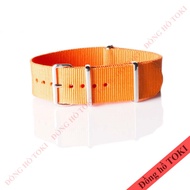 Nato orange fabric watch strap (20mm)