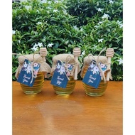 Gift set/Souvenir Organic Pure Honey with Sinamay bag and Dipper in 200ml100ml and 85ml Jar