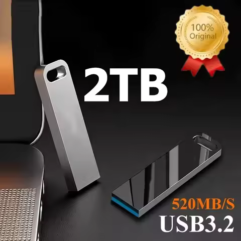 2TB USB 3.2 Flash Drives Ultra-Speed Metal Pen-Drive 1TB 512GB Portable USB Drive Waterproof Memory 