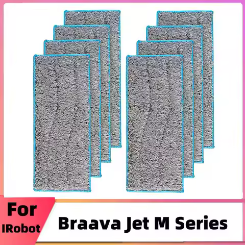 Washable Wet Mopping Pads For iRobot Braava Jet M6 Robot Vacuum Cleaner Mop Cloths Rags Pads Replace
