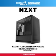 NZXT H3 Flow (2025) MATX Pc Case - Black / White