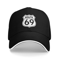 Us Route 69 Logo Road Casquette Fashionable Peaked Cap