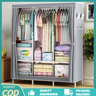 COD Zipper Wardrobe Clothe Storage Wardrobe Closet Cabinet Organizer Wardrobe Clothes Rack Organizer