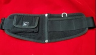 TOUGH腰包證件零錢包包保護貼身包造型酷包帆布拉鏈可以直接分開口袋包黑色