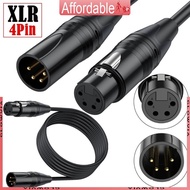 GLO 4-pin Male to Female 4Pin XLR4 Power Supply Cable for VL150 VL200 VL300 LED DSLR