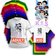 Things For Army Kpop Bt21 Suga Jungkook Kid Tshirt Girl Baju Cotton Unisex Kemeja Budak Cloth Boy
