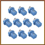 [chasoedivine.] 10Pcs LED Bulb Meter Dash B8-5D T5 Lamp with Holder Blue Tuning Auto Car Light