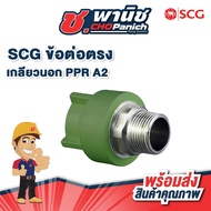 SCG Straight Connector External Thread PP-R A2 Size 32-63mm (1"-2")