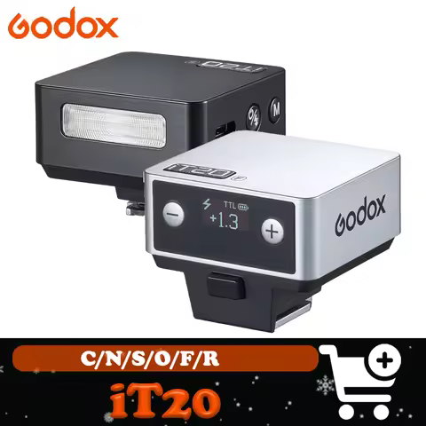 Godox iT20 C/N/S/F/O/R TTL Auto Flash 1.5S Rapid Recycling Mini on Camera Flash for Sony Canon Fuji 