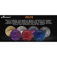 Arborea Mute THICK 5pc cymbal set 14, 16, 18, 20 silent cymbals mute cymbals LOW VOLUME CYMBAL SET