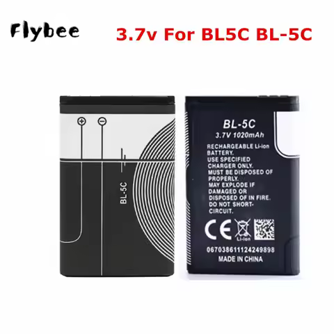 3.7V 1200mAh Battery BL-5C BL5C BL 5C Rechargeable Batteries For Nokia 2112 2118 2255 2270 2280 2300