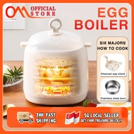[SG Stock] Egg Boiler Multifunctional Automatic Power Off 6 Modes Breakfast Machine Egg Steamer