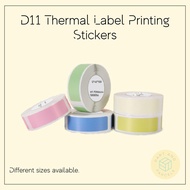 🤖 NiimBot D11/D61 High Quality Thermal Label Printer Consumable Thermal Label Tape Roll Thermal Label Sticker 🤖