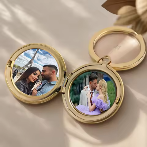 Customized Photo Keychain for Memorial & Anniversary Gifts - Locket for Mom Wedding Personalized Sou