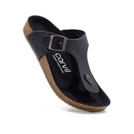 (COD) GRATIS ONGKIR!! Sandal Carvil pria / sandal kulit cowok / sandal jepit pria dewasa terbaru /sa