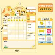 Wall Sticker Magnetic Reward Chart Childrens Growth Self-Discipline Record Daily Baby Points Punch C