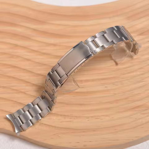 19mm 20mm Stainless Steel Silver Gold Vintage Grid Clasp Oyster 16234 Watch Strap Band Bracelet Fits