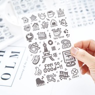 (Set of 6) Daily Lifestyle Cuties Scrapbook / Planner Stickers #287